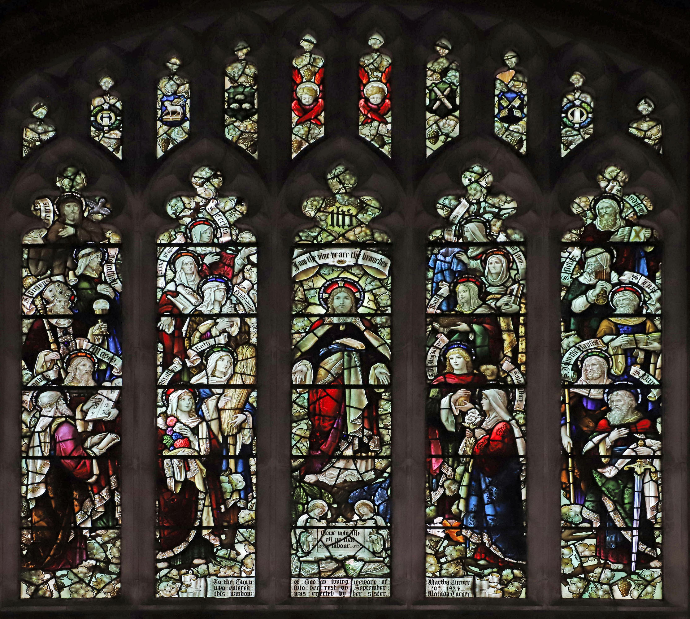 St Barnabas Emmer Green, Te Deum West Window 1925