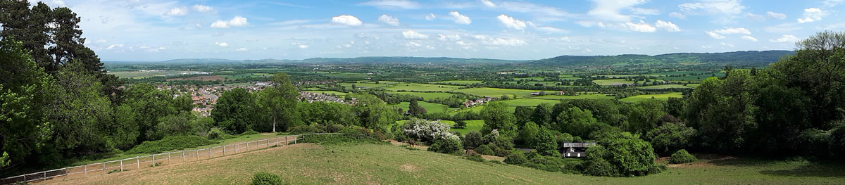View from Churchdown Hill looking East