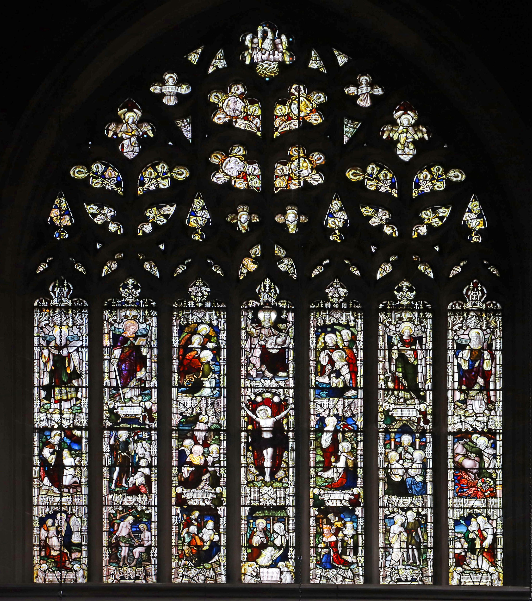 St Chad's Church, Bensham, Gateshead: East window by Percy Bacon & Brothers