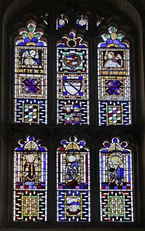 15th century stained glass window in Stamford St Martin; South Chapel East Window